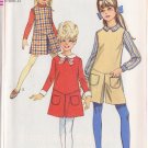 SIMPLICITY VINTAGE 1968 PATTERN 7793 SIZE 8 GIRLS' DRESS,JUMPER, PANTJUMPER UNCUT SIMPLICITY VINTAGE 1968 PATTERN 7793 SIZE 8 GIRLS' DRESS,JUMPER, PANTJUMPER UNCUT