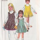 SIMPLICITY PATTERN 8423 SIZE 10 FOR GIRL’S JUMPER IN 3 VARIATIONS UNCUT