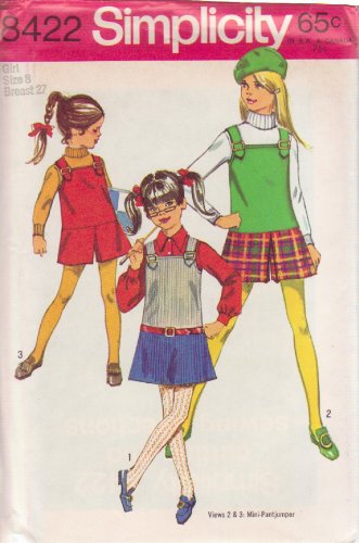 SIMPLICITY PATTERN 8422 SIZE 8 GIRL&acirc;��S JUMPER & PANTJUMPER UNCUT