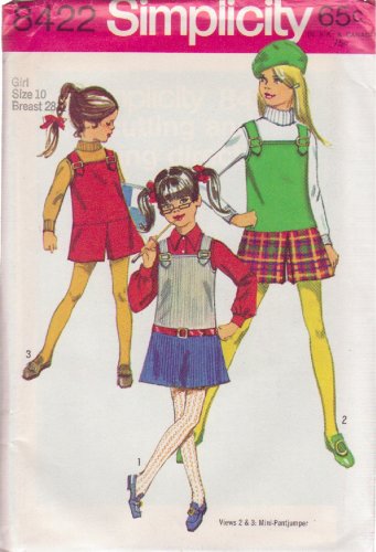 SIMPLICITY PATTERN 8422 SIZE 10 GIRL&acirc;��S JUMPER & PANTJUMPER UNCUT