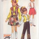 SIMPLICITY PATTERN 8526 SIZE 10 FOR GIRL’S SKIRT, VEST, PANTS UNCUT