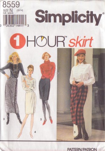 SIMPLICITY PATTERN 8559 SIZES 10 &12 MISSES SET OF SKIRTS