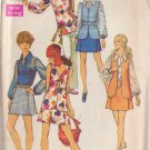 SIMPLICITY PATTERN 8694 SIZE 12  MISSES' MINI PANTSKIRT, BLOUSE, VEST