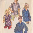 SIMPLICITY PATTERN 8711 SIZE 14 MISSES' SHIRT 2 VARIATIONS SEE MATCHING MEN'S