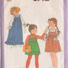 SIMPLICITY PATTERN 8712 SIZE 3 TODDLER'S JUMPER IN 2 LENGTHS, BLOUSE