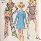 SIMPLICITY PATTERN 8758 SIZE 13/14 YNG JR/TEEN MINI DRESS SHORTS PANTS