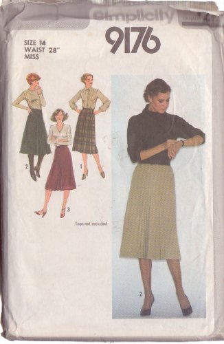 SIMPLICITY PATTERN 9176 SIZE 14  MISSES' SKIRTS IN 3 VARIATIONS