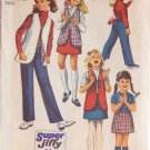 SIMPLICITY PATTERN 8897 SIZE 3 GIRL'S SKIRT, PANTS & REVERSIBLE VEST