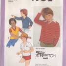 SIMPLICITY PATTERN 9302 SIZES 3-4-5  CHILD' S PULLOVER TOP FOR STRETCH KNITS