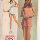SIMPLICITY PATTERN 9417 SIZE 8 MISSES' PANTS, SHORTS, TENNIS TUNIC