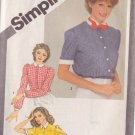 SIMPLICITY 1980 PATTERN 9842 SIZE 6/8 MISSES' SHIRT WITH COLLAR VARIATIONS & BOW TIE SIMPLICITY 1980 PATTERN 9842 SIZE 6/8 MISSES' SHIRT WITH COLLAR VARIATIONS & BOW TIE