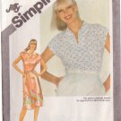 SIMPLICITY VINTAGE 1981 PATTERN 9917 SIZE 14 MISSES' PULLOVER DRESS OR TOP