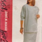 McCall's VINTAGE 1989 PATTERN 4393 SIZES 14/16/18 MISSES' TOP AND SKIRT