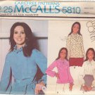 McCALL'S PATTERN 5810 SZ 14 MISSES' BLOUSE IN 4 VARIATIONS