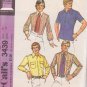 McCALL'S 3439 SIZE 40 SHIRT  15 1/2 Neck DATED 1972 Men's shirt wardrobe
