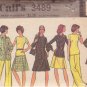 McCALL'S 3489 DATED 1973 SIZE 10 MISSES' DRESS SHIRT-JACKET TOP SKIRT PANTS