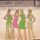 McCALL'S 3493 DATED 1973 SIZE 12 MISSES' VEST SHIRT SKIRT PANTS