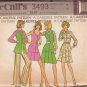 McCALL'S 3493 DATED 1973 SIZE 12 MISSES' VEST SHIRT SKIRT PANTS