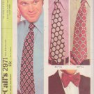 McCall's vintage pattern 2971, dated 1971, for ties in 3 1/2", 4 1/2" and 3 1/2" bow tie McCall's vintage pattern 2971, dated 1971, for ties in 3 1/2", 4 1/2" and 3 1/2" bow tie