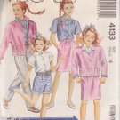 McCALL'S PATTERN 4133 SIZE 14 GIRL'S JACKET SHIRT SKIRT PANTS SHORTS UNCUT