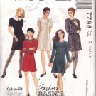 McCALL'S PATTERN 7798 DATED 1995 SIZE 12/14 MISSES' DRESS IN 5 VARIATIONS
