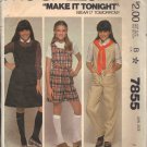McCALL'S VINTAGE 1982 PATTERN 7855 SIZE 7 CHILD'S JUMPER & JUMPSUIT McCALL'S VINTAGE 1982 PATTERN 7855 SIZE 7 CHILD'S JUMPER & JUMPSUIT