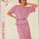 McCALL'S VINTAGE 1985 PATTERN 9514 SIZE 12/14/16 MISSES' TOP AND SKIRT UNCUT McCALL'S VINTAGE 1985 PATTERN 9514 SIZE 12/14/16 MISSES' TOP AND SKIRT UNCUT