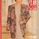 BUTTERICK PATTERN 3124 SIZE 6-14 MISSES' JACKET & DRESS UNCUT BUTTERICK PATTERN 3124 SIZE 6-14 MISSES' JACKET & DRESS UNCUT