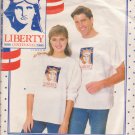 BUTTERICK PATTERN 499 SZS XS-S-M-L UNISEX T-SHIRT WITH PATRIOTIC TRANSFER UNCUT BUTTERICK PATTERN 499 SZS XS-S-M-L UNISEX T-SHIRT WITH PATRIOTIC TRANSFER UNCUT