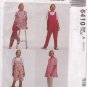 McCALL'S  PTRN 6410 SZS 6-8-10 MISSES' MATERNITY TUNIC JUMPSUIT PANTS UNCUT