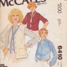 McCALL'S PATTERN 6410 SIZES 8/10 MISSES' BLOUSE & VESTS McCALL'S PATTERN 6410 SIZES 8/10 MISSES' BLOUSE & VESTS