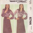 McCALL'S 6744 PATTERN SIZE SMALL 10-12 MISSES' WRAP SKIRT UNCUT