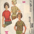 McCALL'S PATTERN 7026 SIZE 10/12/14  MISSES' Blouse