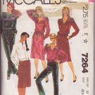 McCALL'S PATTERN 7264 SZ 10 LIZ CLAIBORNE MISSES' TOPS,PANTS,SKIRT