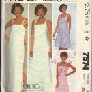 McCALL'S PATTERN 7574 SIZE 6 MISSES' SUNDRESSES 2 LENGTHS UNCUT McCALL'S PATTERN 7574 SIZE 6 MISSES' SUNDRESSES 2 LENGTHS UNCUT