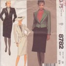 McCALL'S PATTERN 8782 SIZE 10 MISSES' JACKET, SKIRT IN 2 VARIATIONS McCALL'S PATTERN 8782 SIZE 10 MISSES' JACKET, SKIRT IN 2 VARIATIONS