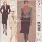 McCALL'S PATTERN 8782 SIZE 10 MISSES' JACKET, SKIRT IN 2 VARIATIONS