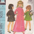 McCALL'S PATTERN 9025 SIZE 4 GIRL'S ROBE IN 2 LENGTHS McCALL'S PATTERN 9025 SIZE 4 GIRL'S ROBE IN 2 LENGTHS