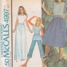 McCALL'S VINTAGE 1976 PATTERN 4997 SIZE 8 MISSES' WRAP DRESS OR TOP UNCUT