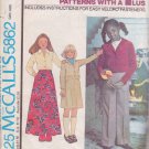McCALL'S PATTERN 5862 SIZE 14 GIRL'S JACKET, SKIRT AND PANTS