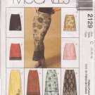 McCALL'S 1999 PATTERN 2129 SIZE 10/12/14 MISSES' SKIRTS CUT FOR 2 LENGTH SKIRTS