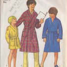 SIMPLICITY VINTAGE 1971 PATTERN 9635 SIZE 8 BOY'S ROBE