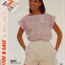 McCALL'S PATTERN 2506 SIZE 12/14 MISSES' TOP & SHORTS