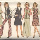 SIMPLICITY 6525 SZ 8 MISSES JUMPER, VEST AND PANTS PATTERN 1974 SIMPLICITY 6525 SZ 8 MISSES JUMPER, VEST AND PANTS PATTERN 1974