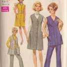 SIMPLICITY VINTAGE PATTERN 8359 SIZE 18 1/2 MISSES' DRESS, JUMPER, TUNIC, PANTS