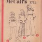 McCALL'S PATTERN 3761 DATED 1973 SIZE 6 GIRL'S DRESS, TOP, PANTS