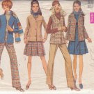 SIMPLICITY PATTERN 8356 SIZE 12 MISSES JACKET, SLEEVELESS JACKET, JUMPER, PANTS.