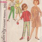 SIMPLICITY VINTAGE PATTERN 4660 SIZE 10 GIRLS SKIRT BLOUSE PANTS SCARF
