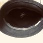 VINTAGE LADIES 100% WOOL DK BLUE CLOCHE 5" CROWN 1/4" BLUE HATBAND 21 1/2" #45