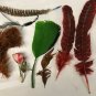 VINTAGE LADIES' MILLENRY HAT FEATHER DECORATIONS 8 PIECES #6